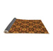 Sideview of Abstract Orange Modern Rug, abs31org