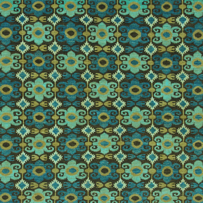 Square Abstract Light Blue Modern Rug, abs31lblu