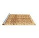 Sideview of Machine Washable Oriental Brown Traditional Rug, wshabs3200brn