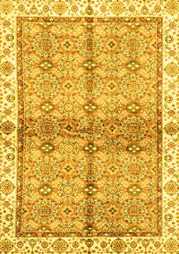 Oriental Yellow Traditional Rug, abs3200yw