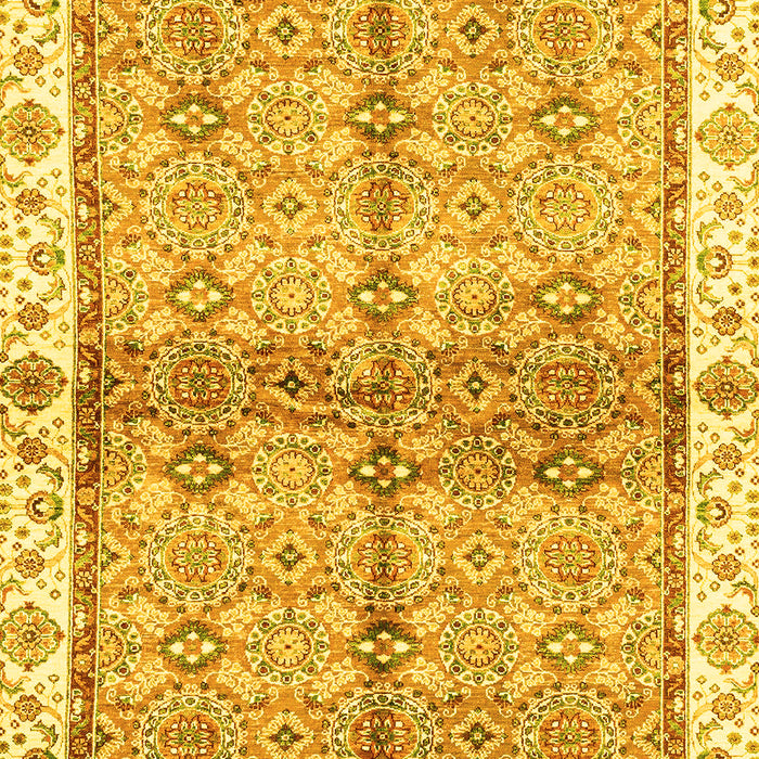 Oriental Yellow Traditional Rug, abs3200yw
