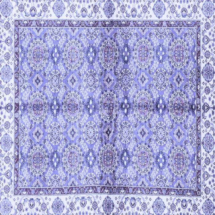 Square Oriental Blue Traditional Rug, abs3200blu