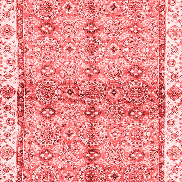 Machine Washable Oriental Red Traditional Rug, wshabs3200red
