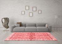 Machine Washable Oriental Red Traditional Rug, wshabs3200red