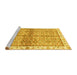 Sideview of Machine Washable Oriental Yellow Traditional Rug, wshabs3200yw