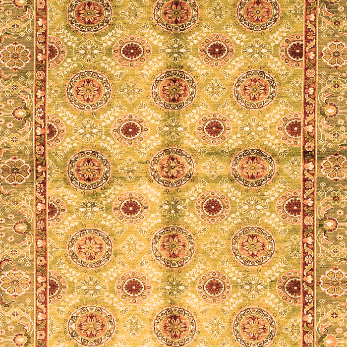 Machine Washable Abstract Orange Modern Area Rugs, wshabs3201org