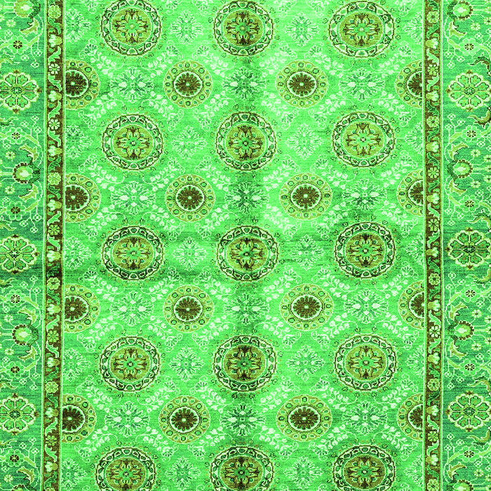 Machine Washable Abstract Green Modern Area Rugs, wshabs3201grn