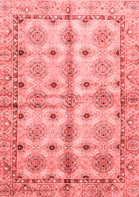 Abstract Red Modern Rug, abs3201red