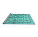 Sideview of Machine Washable Abstract Light Blue Modern Rug, wshabs3201lblu