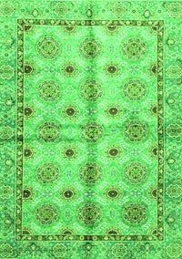 Abstract Green Modern Rug, abs3201grn