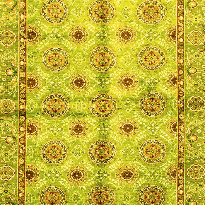 Abstract Yellow Modern Rug, abs3201yw