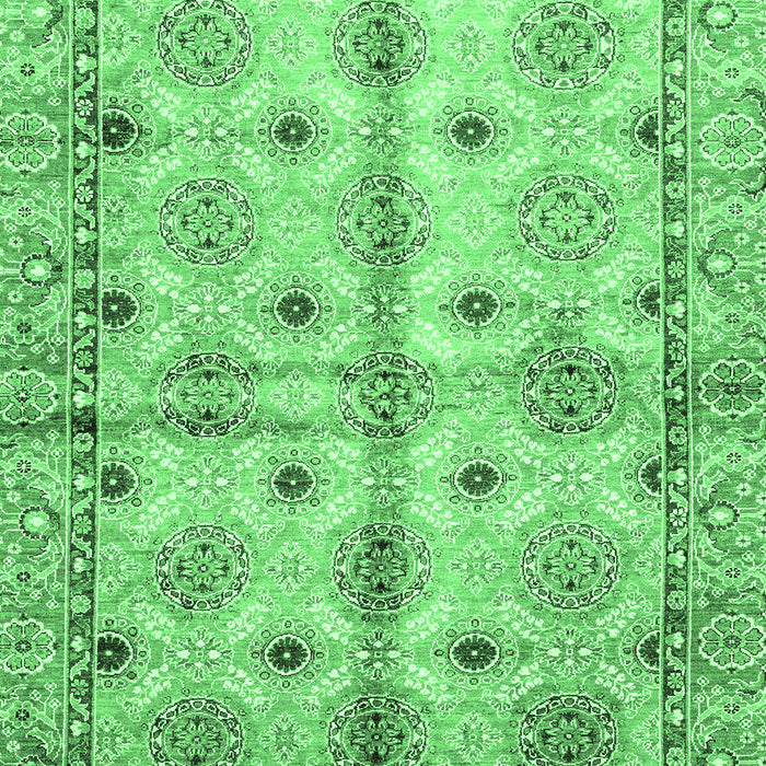 Machine Washable Abstract Emerald Green Modern Area Rugs, wshabs3201emgrn