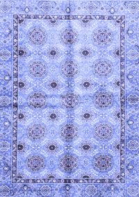 Abstract Blue Modern Rug, abs3201blu