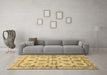 Machine Washable Abstract Brown Modern Rug in a Living Room,, wshabs3201brn