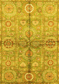 Oriental Yellow Traditional Rug, abs3202yw