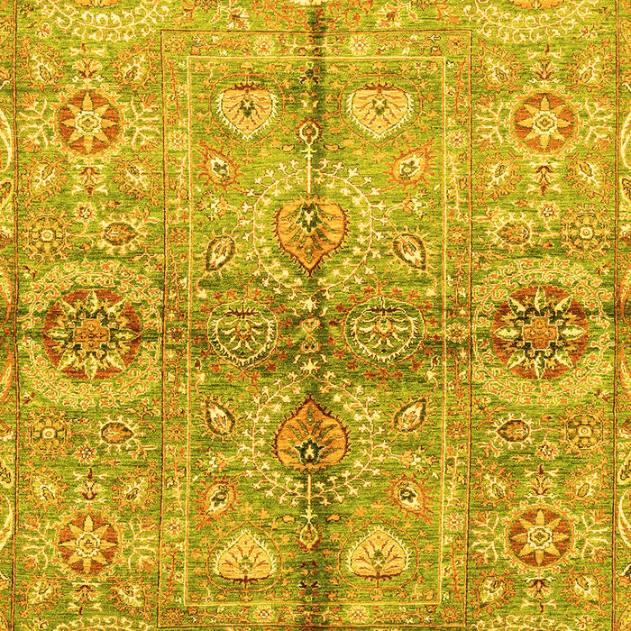 Oriental Yellow Traditional Rug, abs3202yw