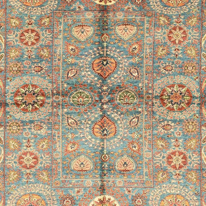 Machine Washable Abstract Gold Brown Rug, wshabs3202