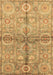 Machine Washable Oriental Brown Traditional Rug, wshabs3202brn