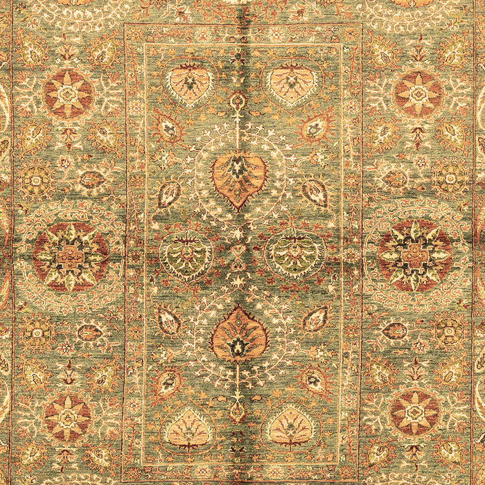Machine Washable Oriental Brown Traditional Rug, wshabs3202brn