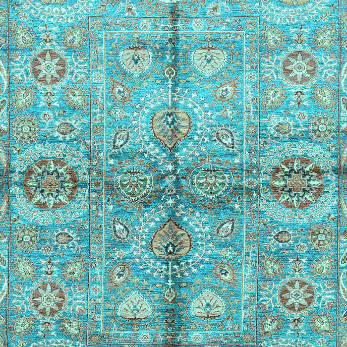 Oriental Light Blue Traditional Rug, abs3202lblu