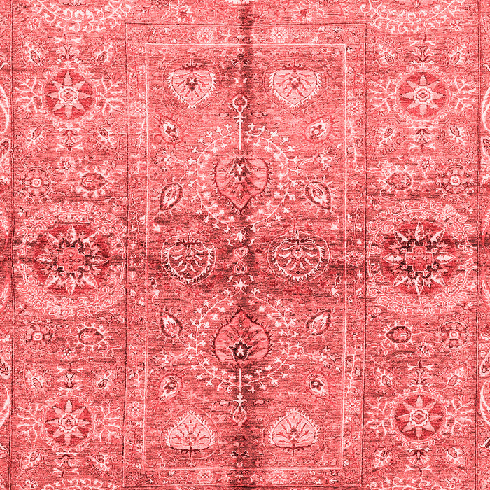Machine Washable Oriental Red Traditional Rug, wshabs3202red