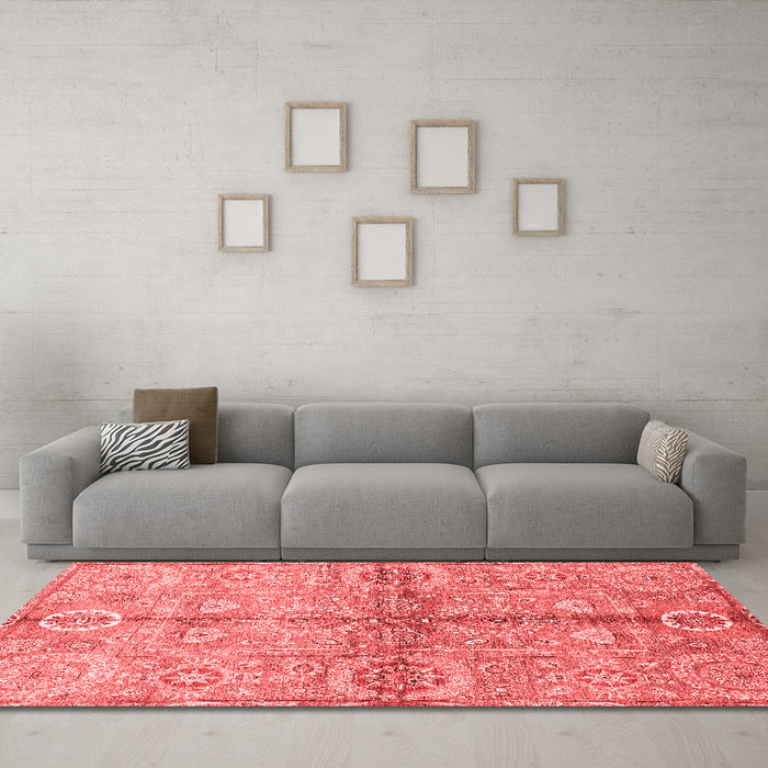 Traditional Red Washable Rugs