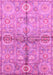 Machine Washable Oriental Pink Traditional Rug, wshabs3202pnk