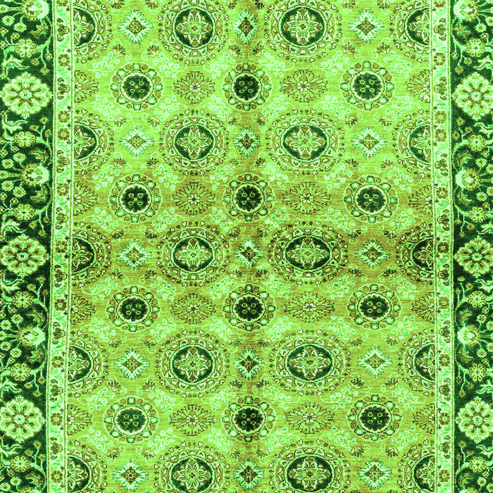 Machine Washable Abstract Green Modern Area Rugs, wshabs3203grn