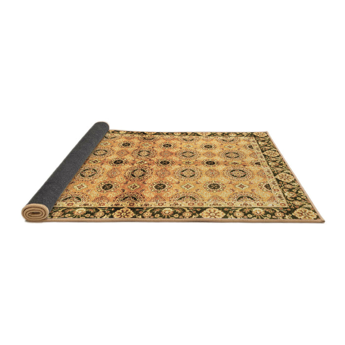 Sideview of Abstract Brown Modern Rug, abs3203brn