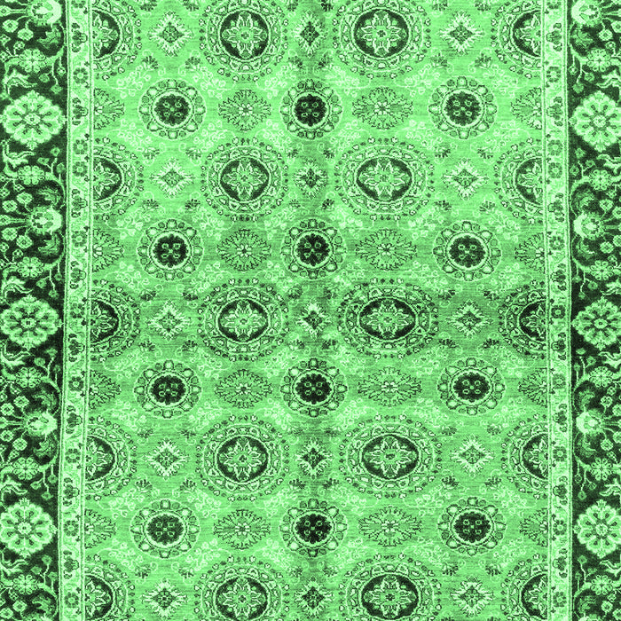 Abstract Emerald Green Modern Rug, abs3203emgrn