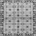 Square Abstract Gray Modern Rug, abs3203gry