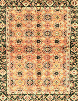 Abstract Red Modern Rug, abs3203