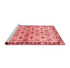 Modern Red Washable Rugs