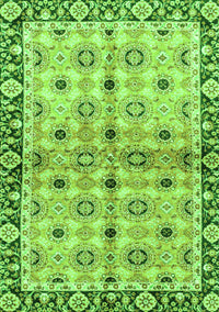 Abstract Green Modern Rug, abs3203grn