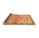 Sideview of Abstract Orange Modern Rug, abs3203org