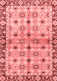 Abstract Red Modern Rug, abs3203red