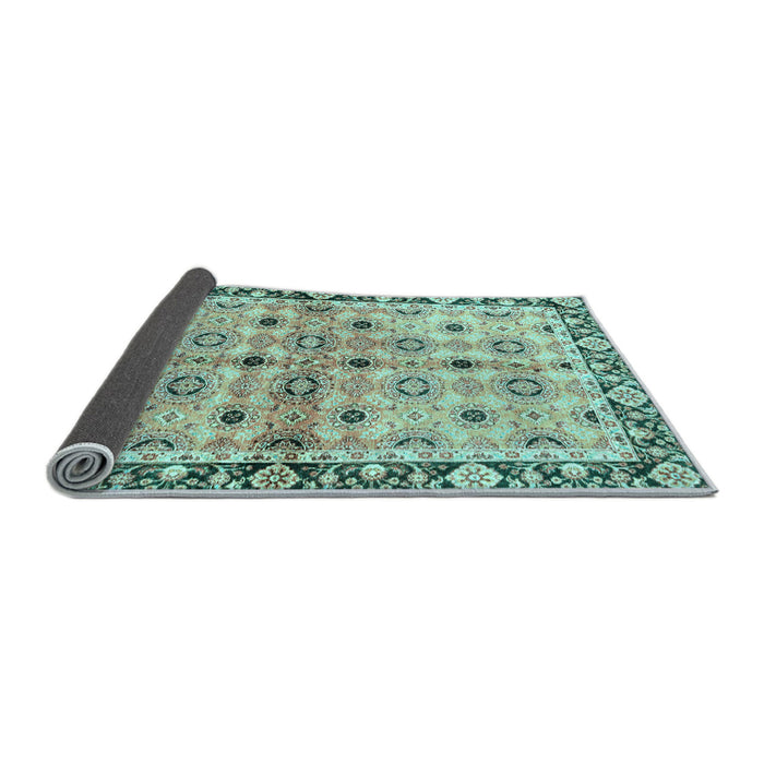 Sideview of Abstract Light Blue Modern Rug, abs3203lblu
