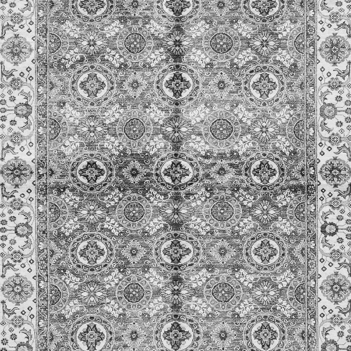 Machine Washable Oriental Gray Traditional Rug, wshabs3204gry