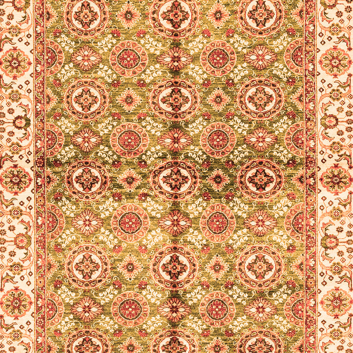 Machine Washable Oriental Orange Traditional Area Rugs, wshabs3204org