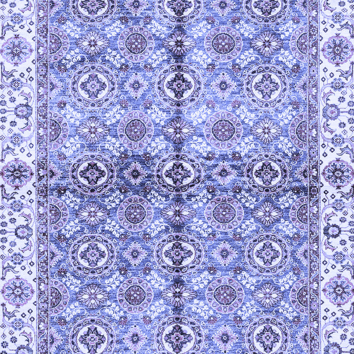 Machine Washable Oriental Blue Traditional Rug, wshabs3204blu