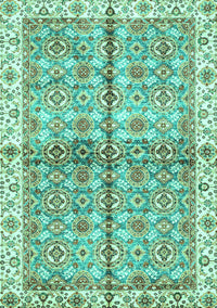 Oriental Turquoise Traditional Rug, abs3204turq