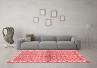 Machine Washable Oriental Red Traditional Rug, wshabs3204red