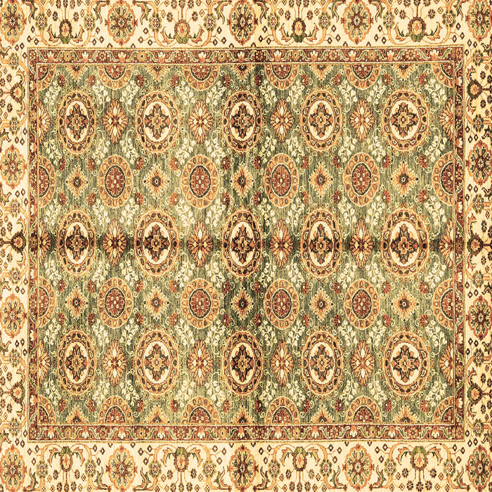 Square Oriental Brown Traditional Rug, abs3204brn