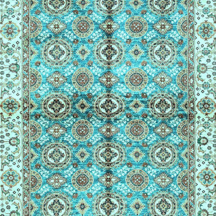 Oriental Light Blue Traditional Rug, abs3204lblu