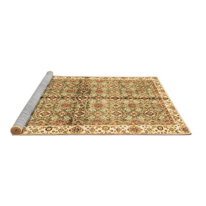 Sideview of Machine Washable Oriental Brown Traditional Rug, wshabs3204brn