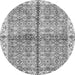 Round Oriental Gray Traditional Rug, abs3204gry