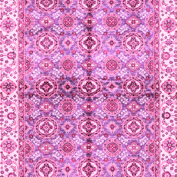 Machine Washable Oriental Pink Traditional Rug, wshabs3204pnk