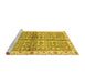 Sideview of Machine Washable Oriental Yellow Traditional Rug, wshabs3204yw