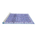 Sideview of Machine Washable Oriental Blue Traditional Rug, wshabs3204blu