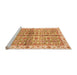 Sideview of Machine Washable Oriental Orange Traditional Area Rugs, wshabs3204org